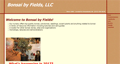 Desktop Screenshot of bonsaibyfields.com